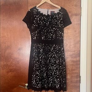 Elegant Black Lace Midi Dress